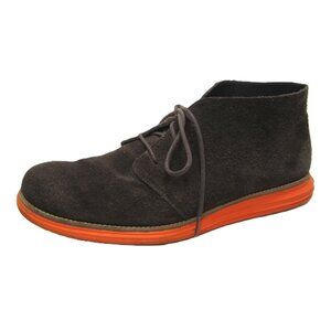 Cole Haan Lunargrand Chukka Desert Ankle Boots Size 11M Mens Brown Orange VGUC